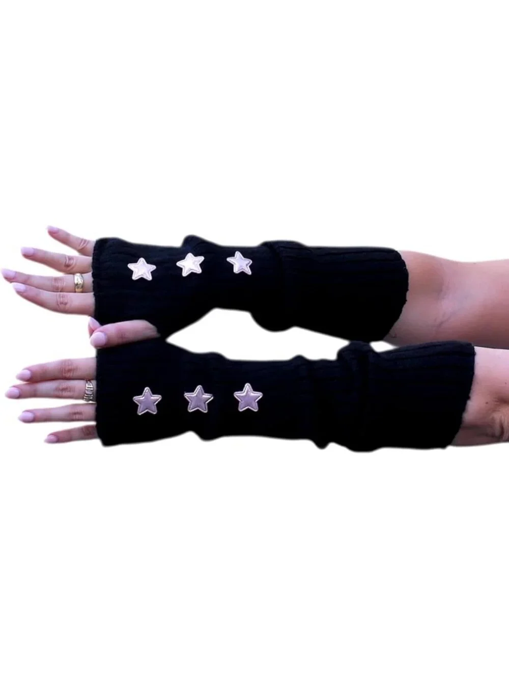 Women's Star Arm Warmers  Y2K Gothic Cosplay Fingerless Glove